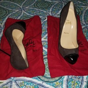Brown suede Christian Louboutin